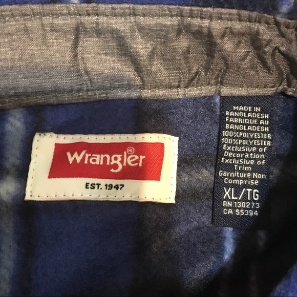 NWT wrangler plaid flannel long sleeve shirt - Picture 8 of 11